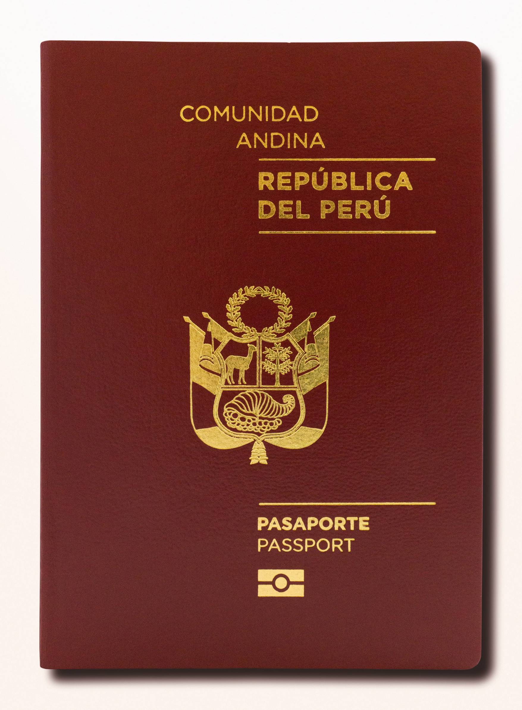 Close Up On A Peruvian Passport