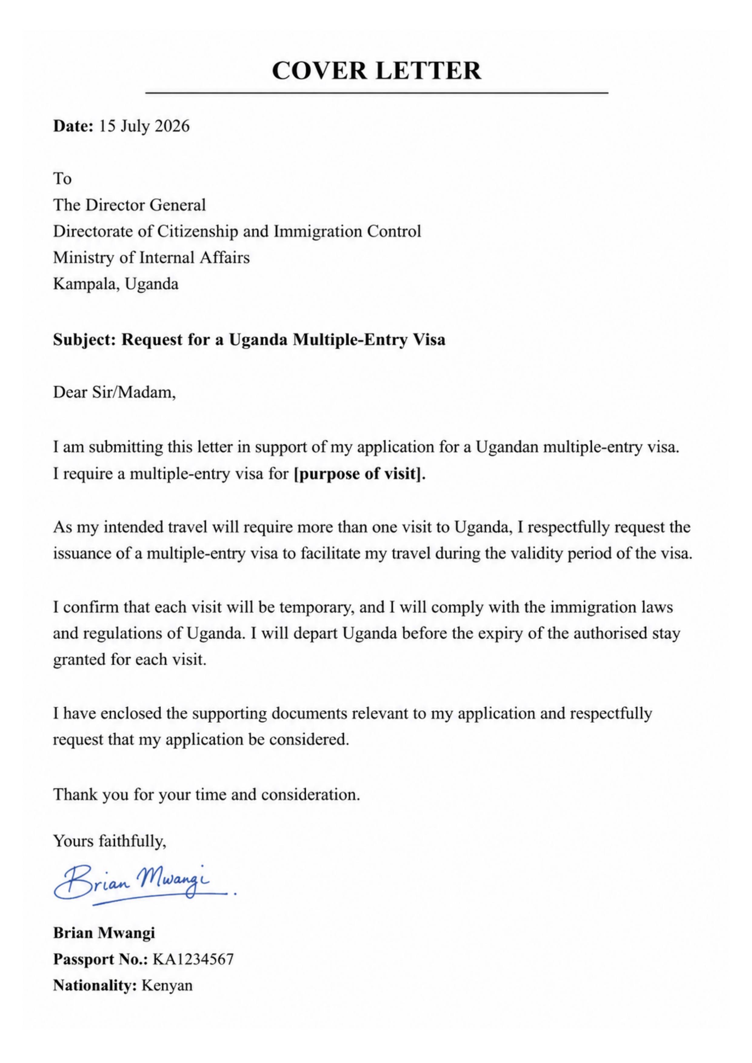 Cover Letter Sample Multiple Entry