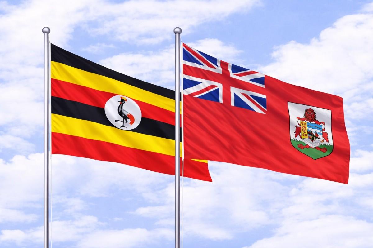 Flags Of Uganda And Bermuda
