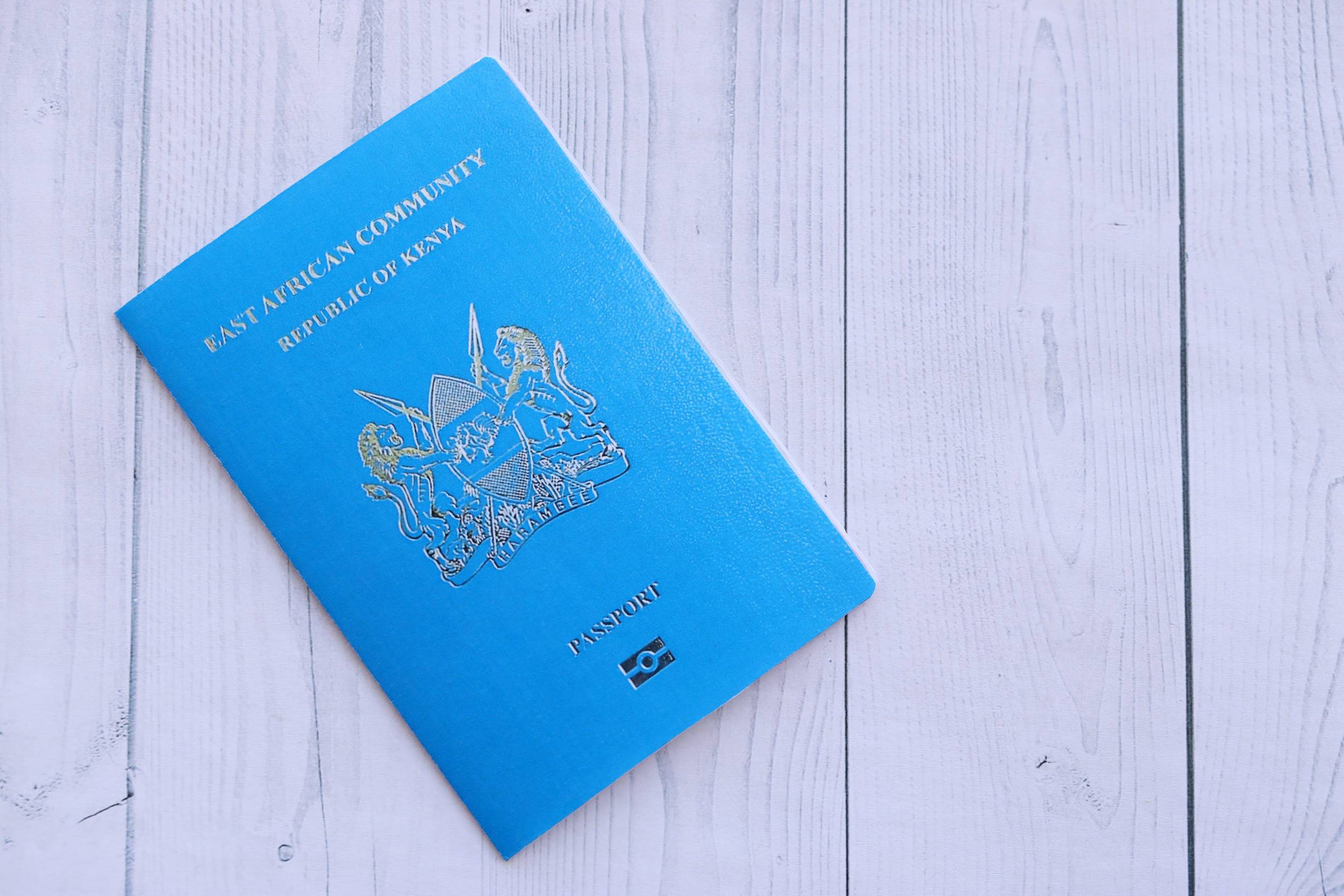 Kenyan Passport On Table
