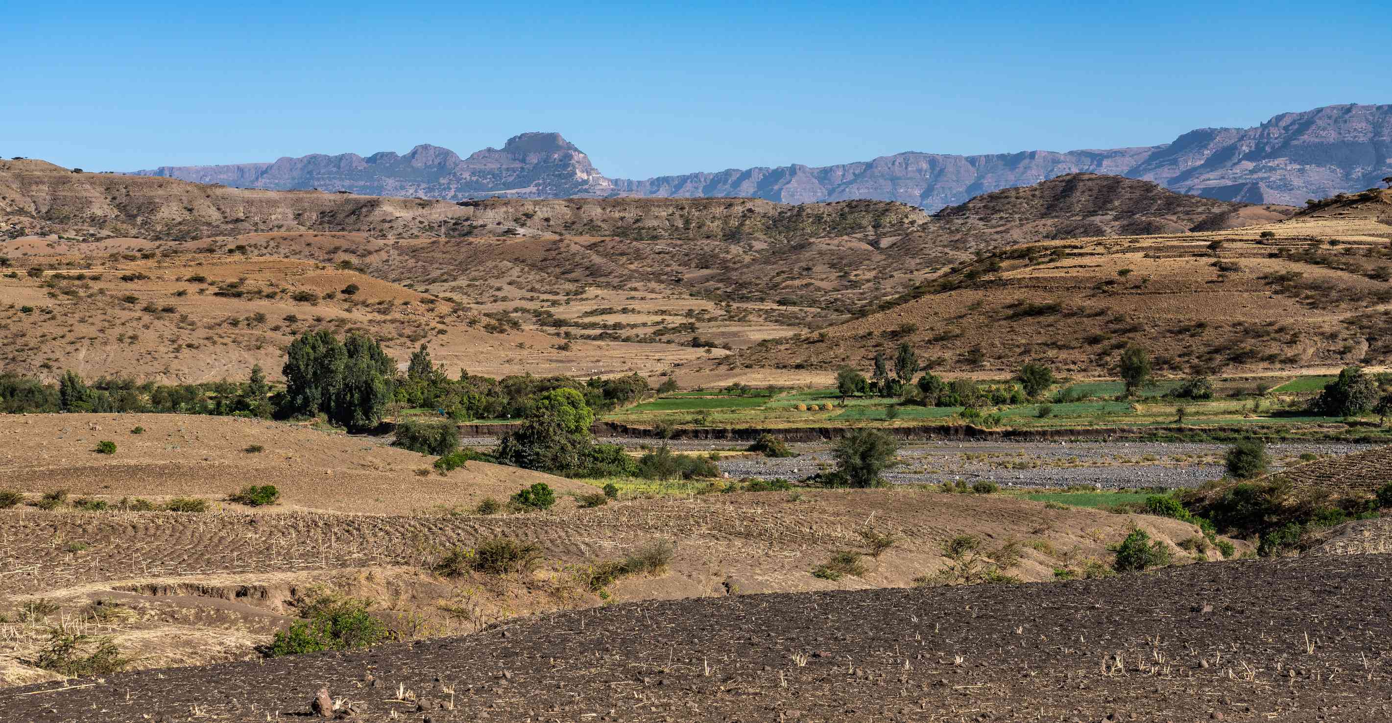 Landscape In The Highlands Of Lalibela Ethiopia Africa
