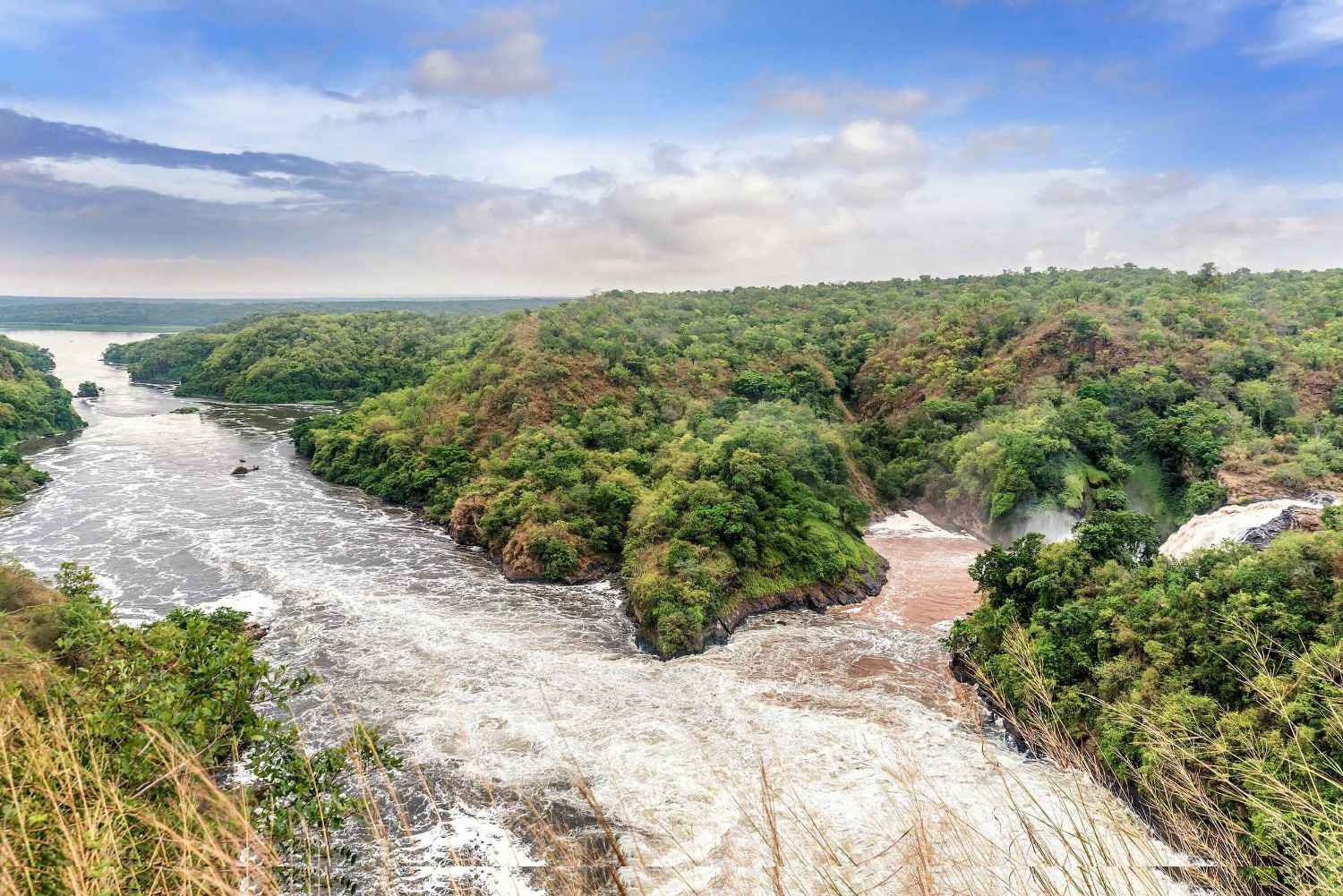 Murchison Falls On The Victoria Nile River National Park Uganda