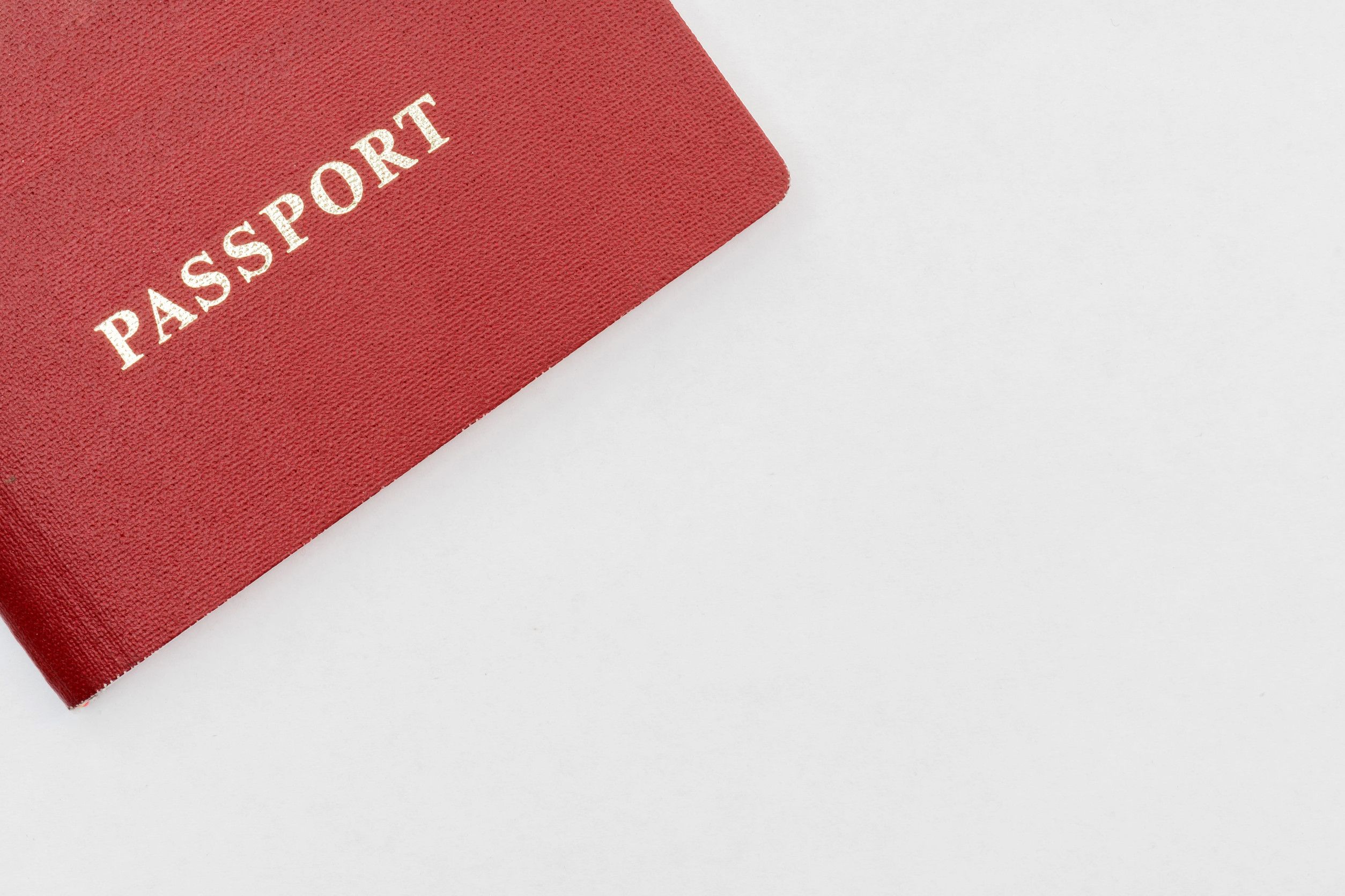 Passport On White Background