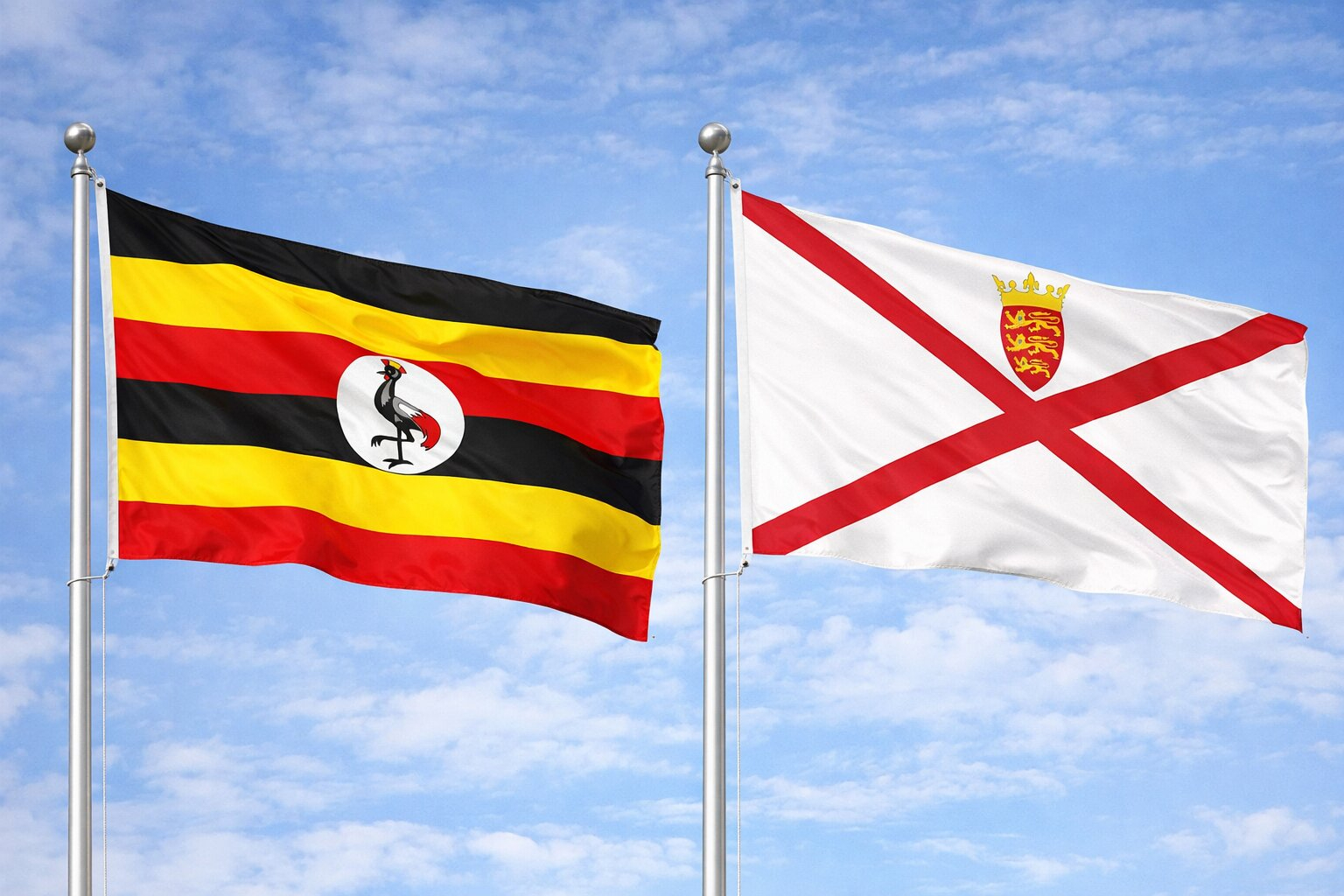 Uganda Flag And Jersey Flag