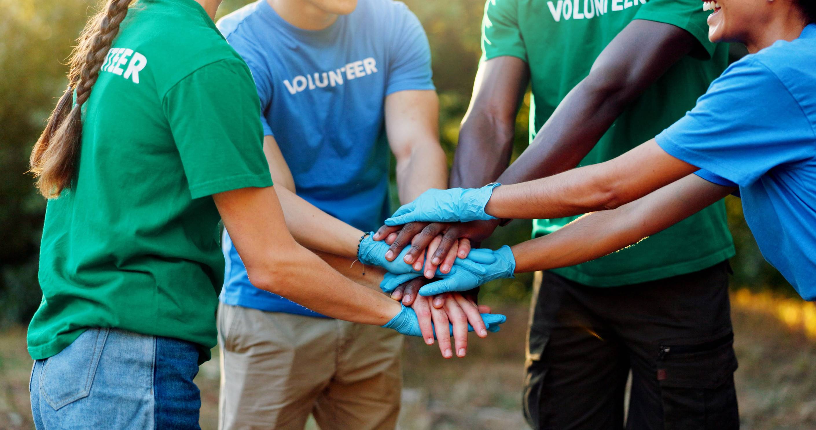 Volunteers Collaborating For A Community Initiative